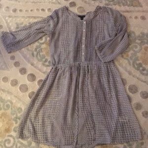 Banana Republic sheer, draw-string dress